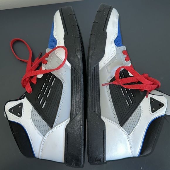 Champion Men’s Hightop Sneakers in Black, Blue, Red & White, Size 9! EUC! - Picture 5 of 8